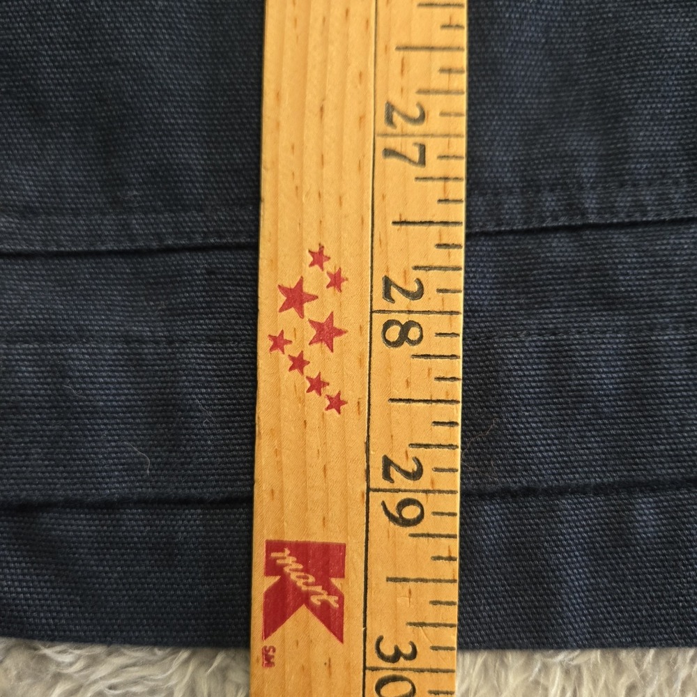 Jones of Boerum Hill Mens Navy Blue Canvas Chore Coat Mandarin Collar Jacket XL - Picture 4 of 10